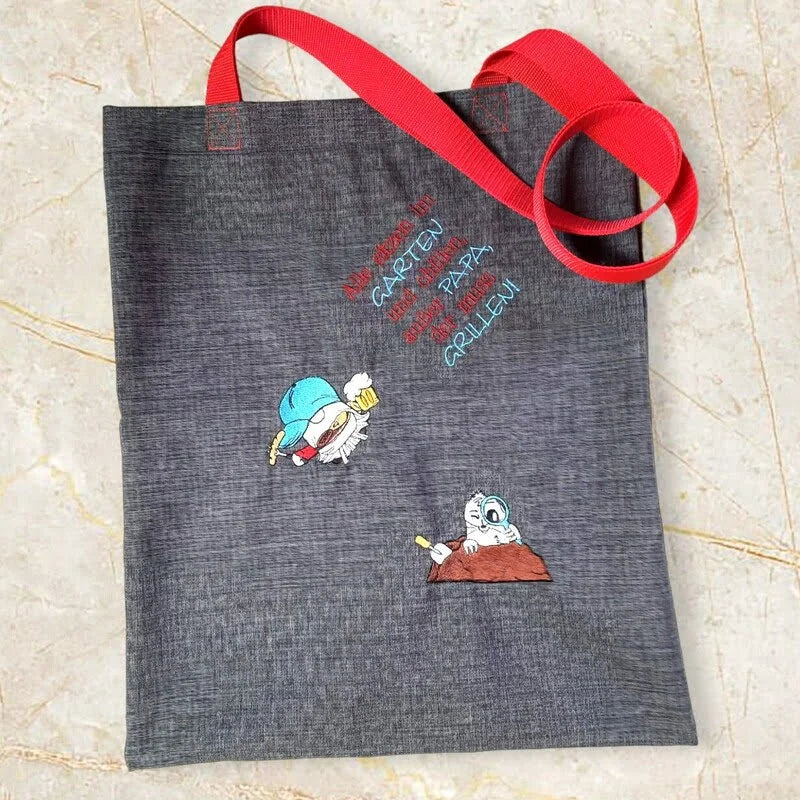 Stickdatei Garten- und Grillwichtel mit Sprüchen von stiXXie by lajana