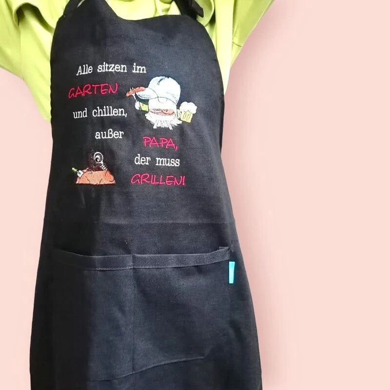 Stickdatei Garten- und Grillwichtel mit Sprüchen von stiXXie by lajana