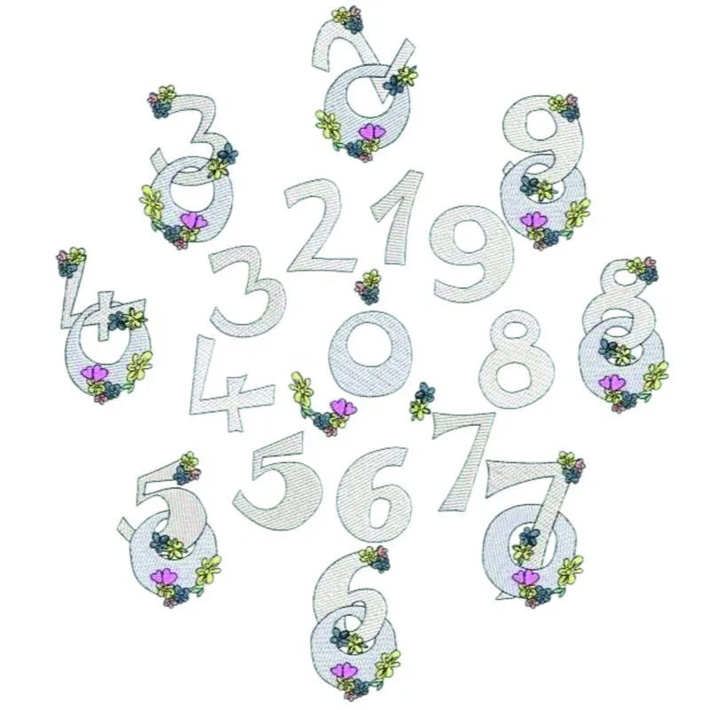 ITH Stickdatei Geburtstagszahlen von stiXXie by lajana