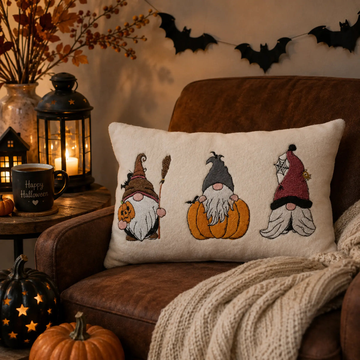 Stickdatei Wichtel Halloween