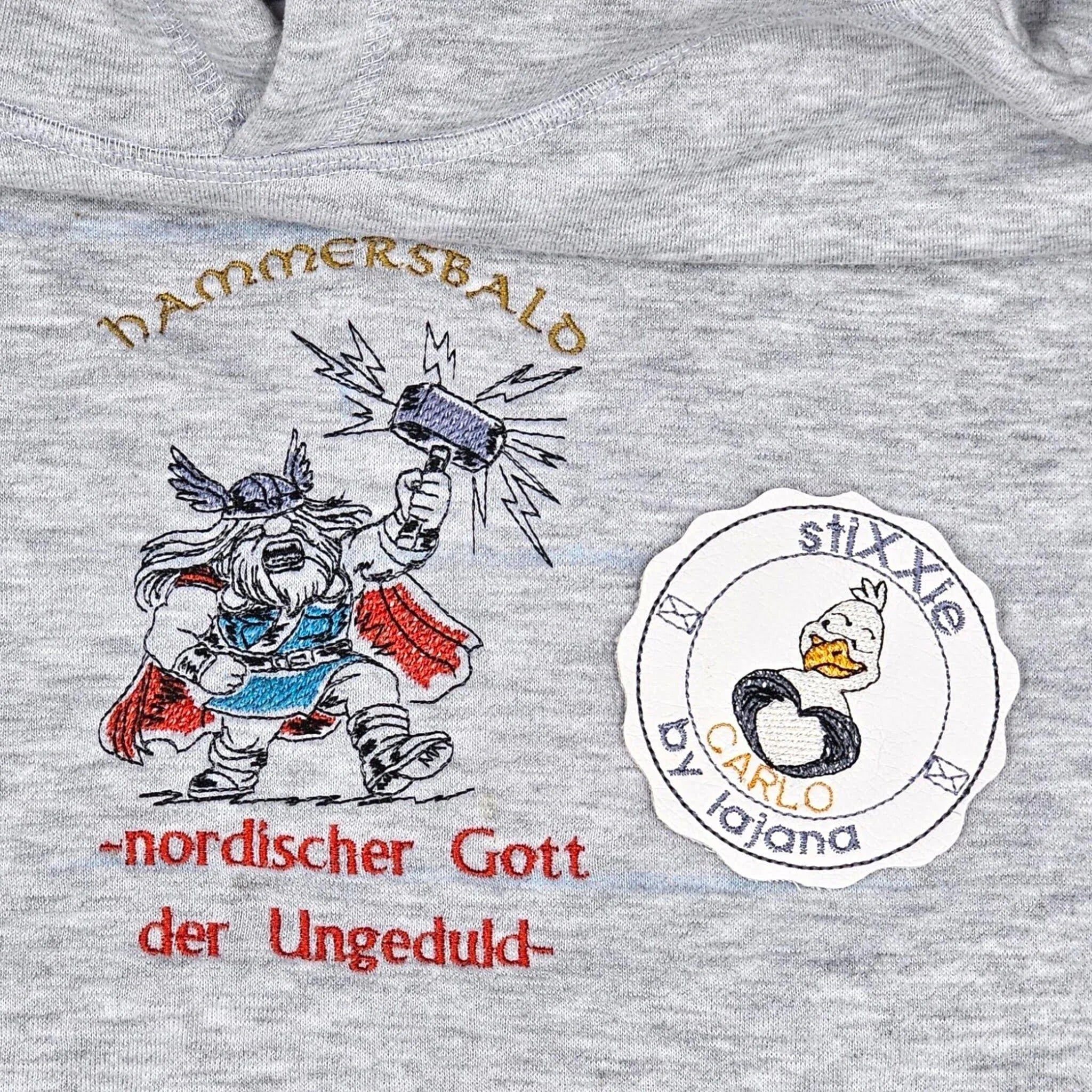 Stickdatei Hammersbald - Gott der Ungeduld