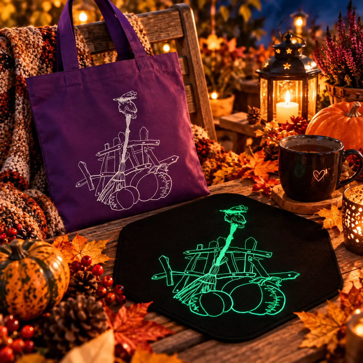 Stickdatei Herbst Halloween – Color & Scribble