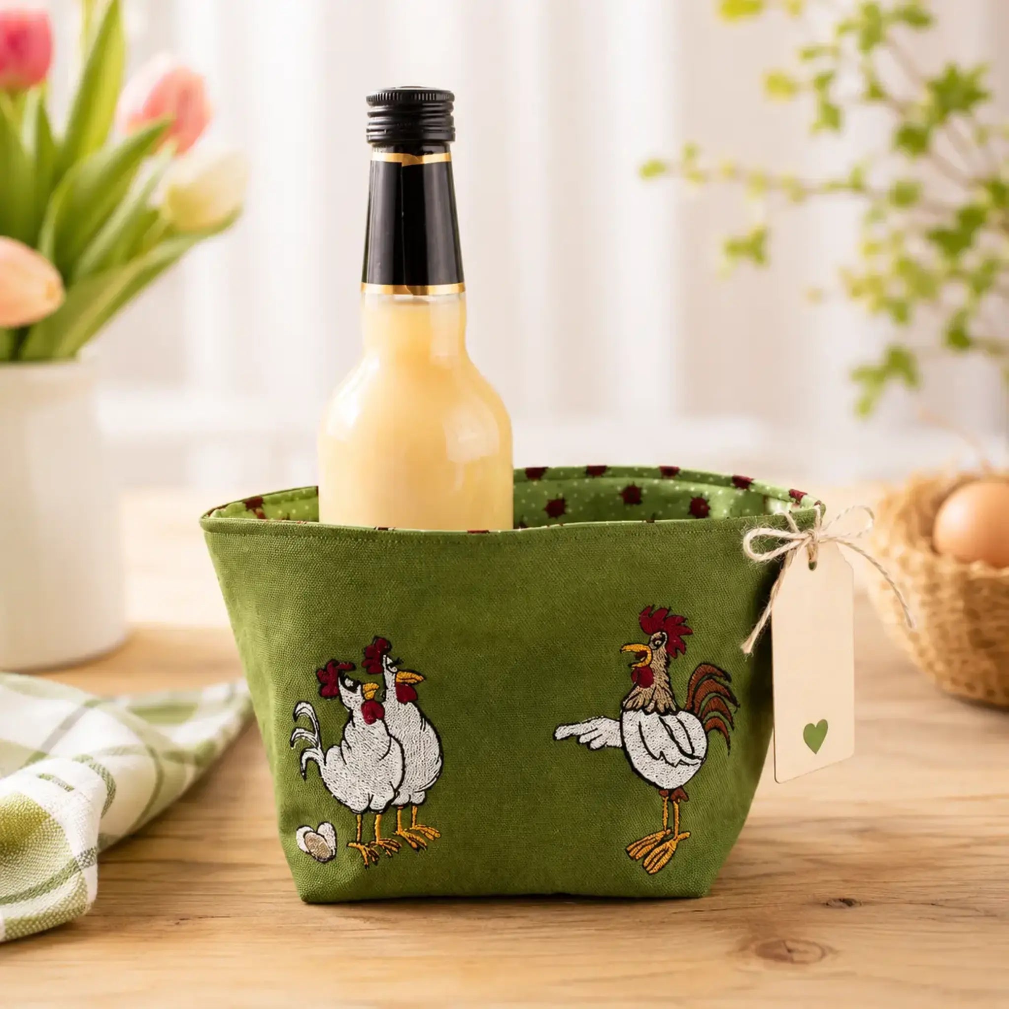 Stickdatei Hühnerbande - Lustige Hühner mit Sprüchen