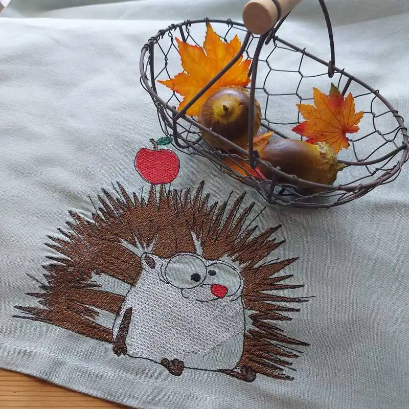 Stickdatei Herbstmotive Igel und mehr von stiXXie by lajana