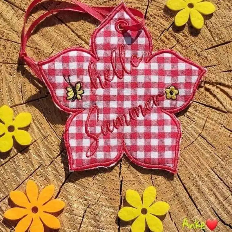 ITH Stickdatei Blumen- / Sonnenhaenger von stiXXie by lajana