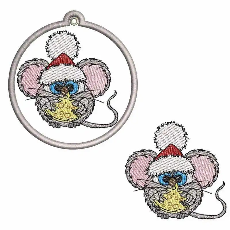 ITH Stickdatei Weihnachtsmaus von stiXXie by lajana