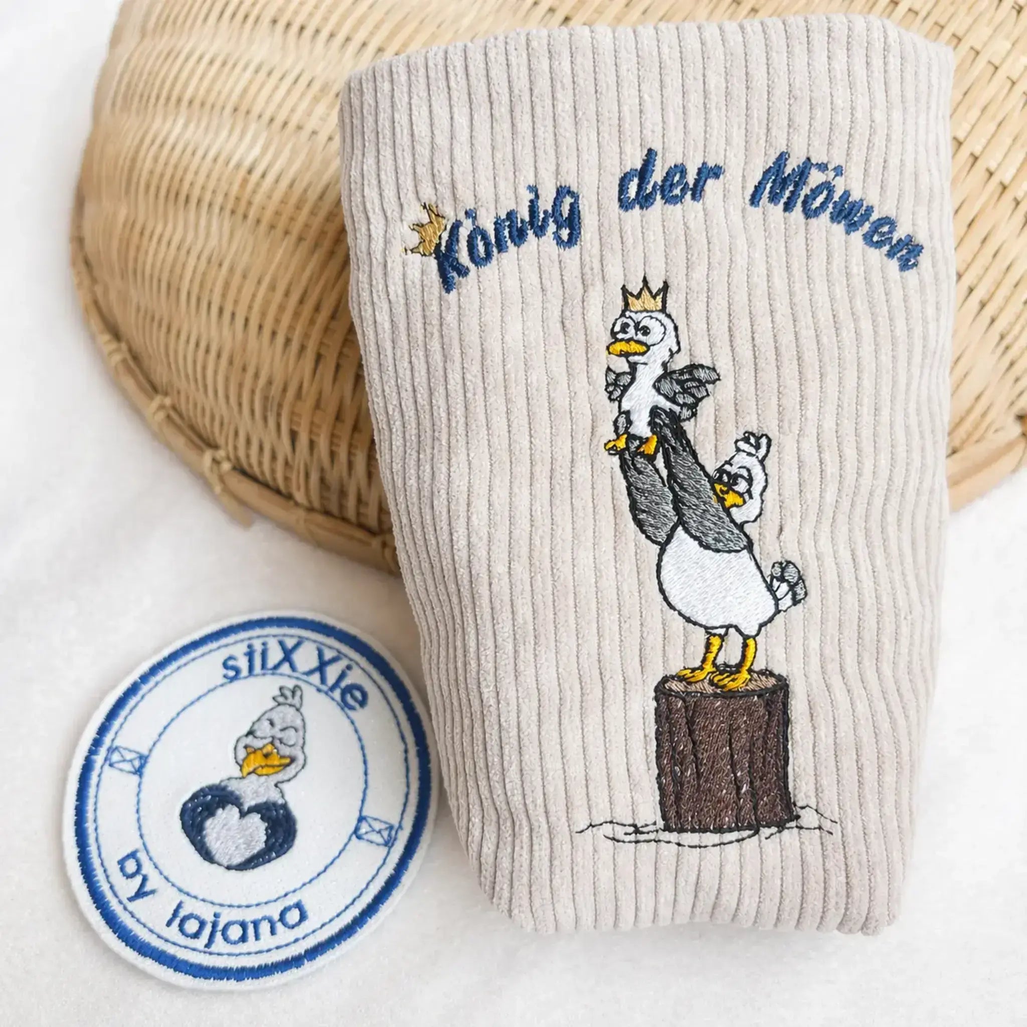 Stickdatei Möwe Carlo - König der Möwen