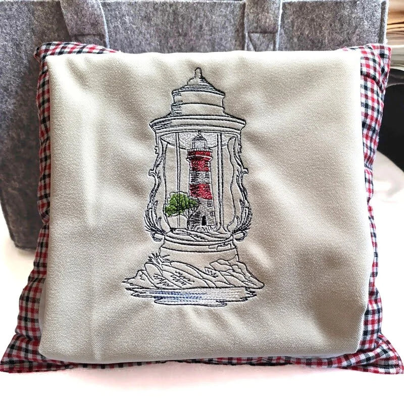 Stickdatei Laterne Leuchtturm