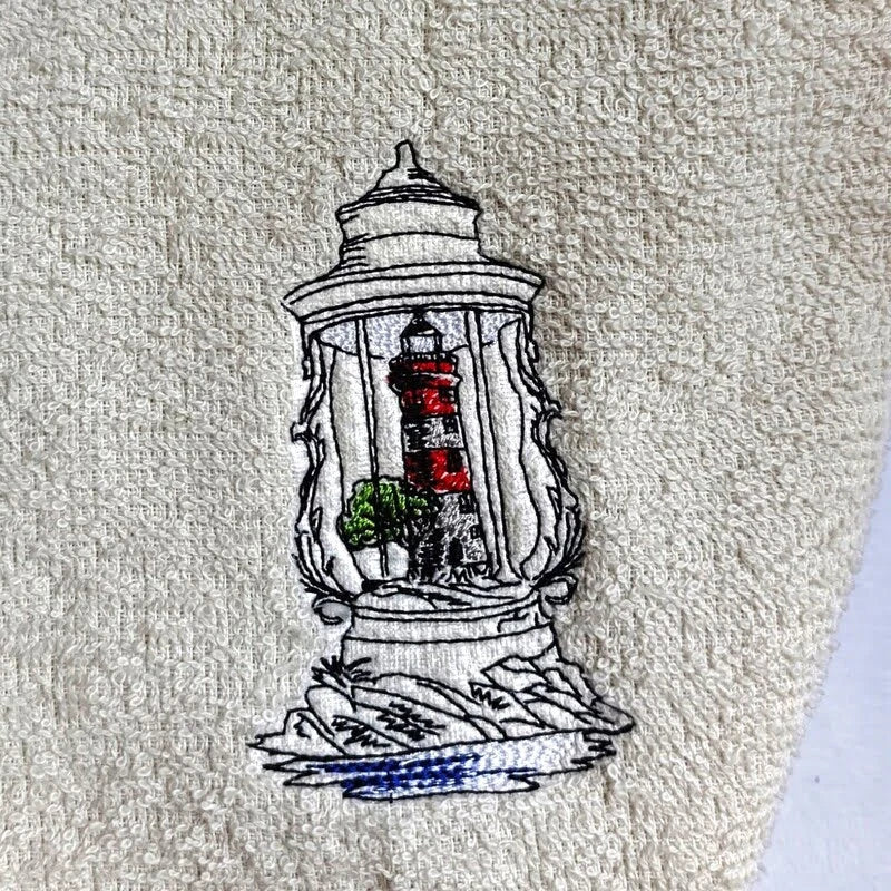 Stickdatei Laterne Leuchtturm