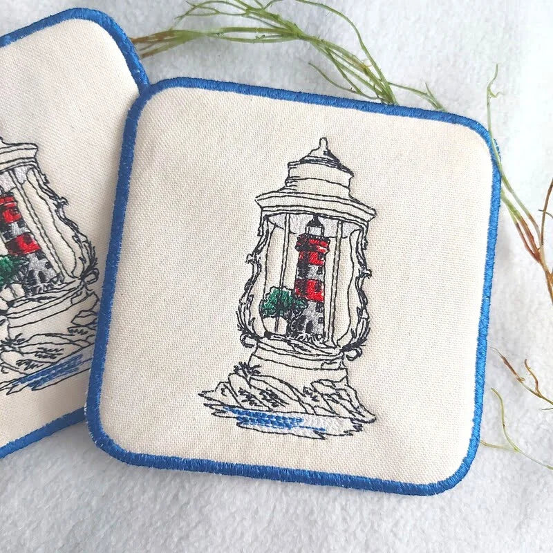 Stickdatei Laterne Leuchtturm