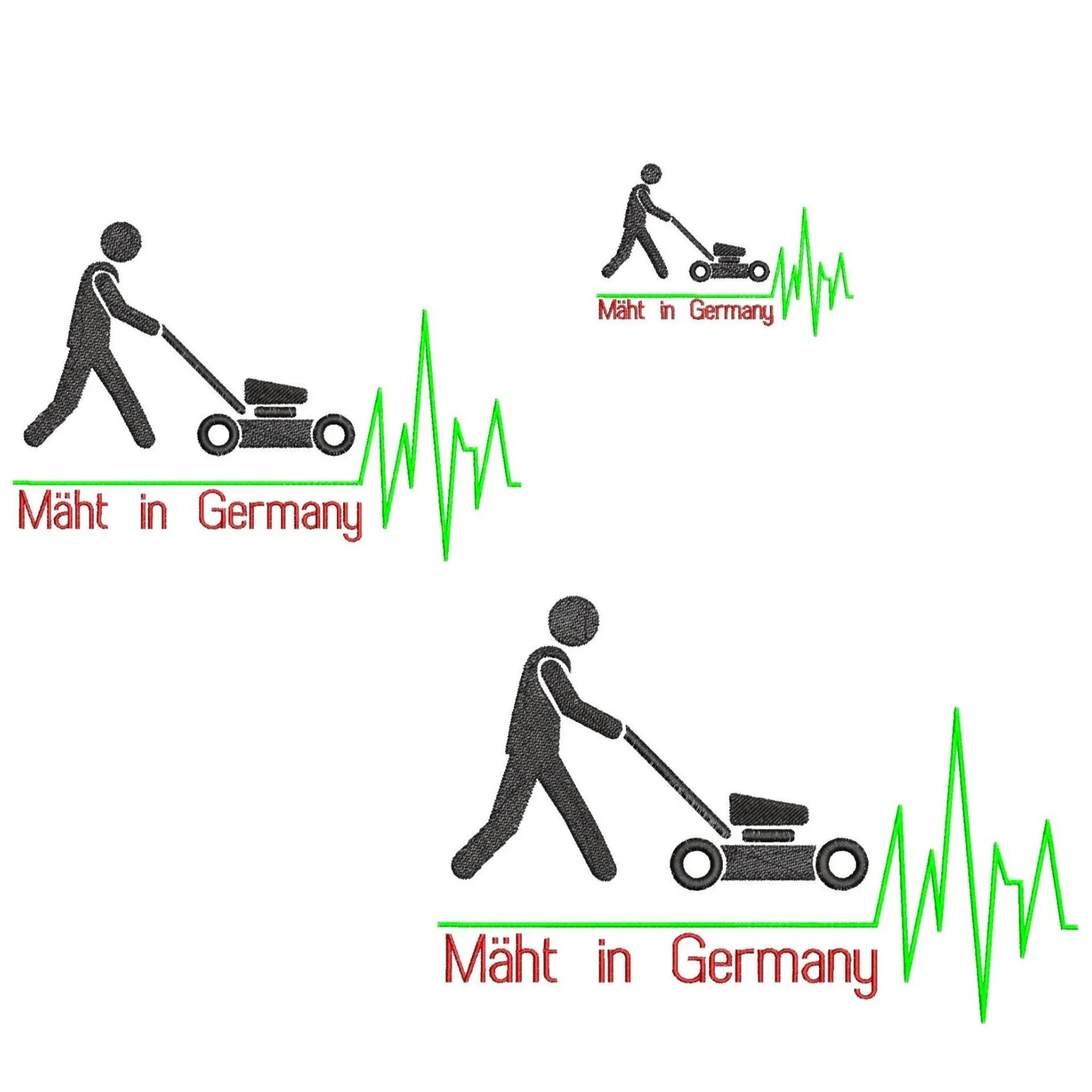 Stickdatei Mäht in Germany