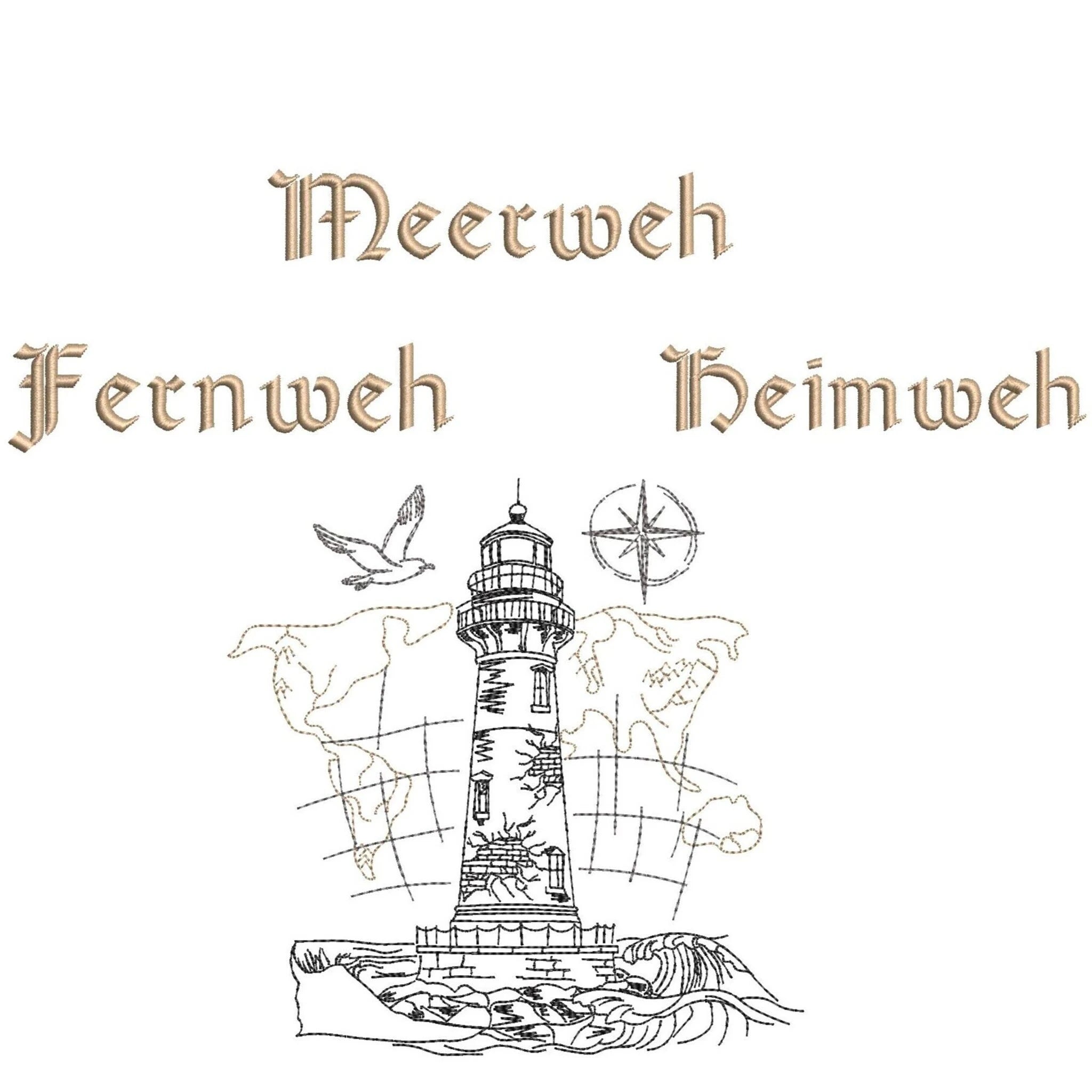 Stickdatei Maritim Vintage