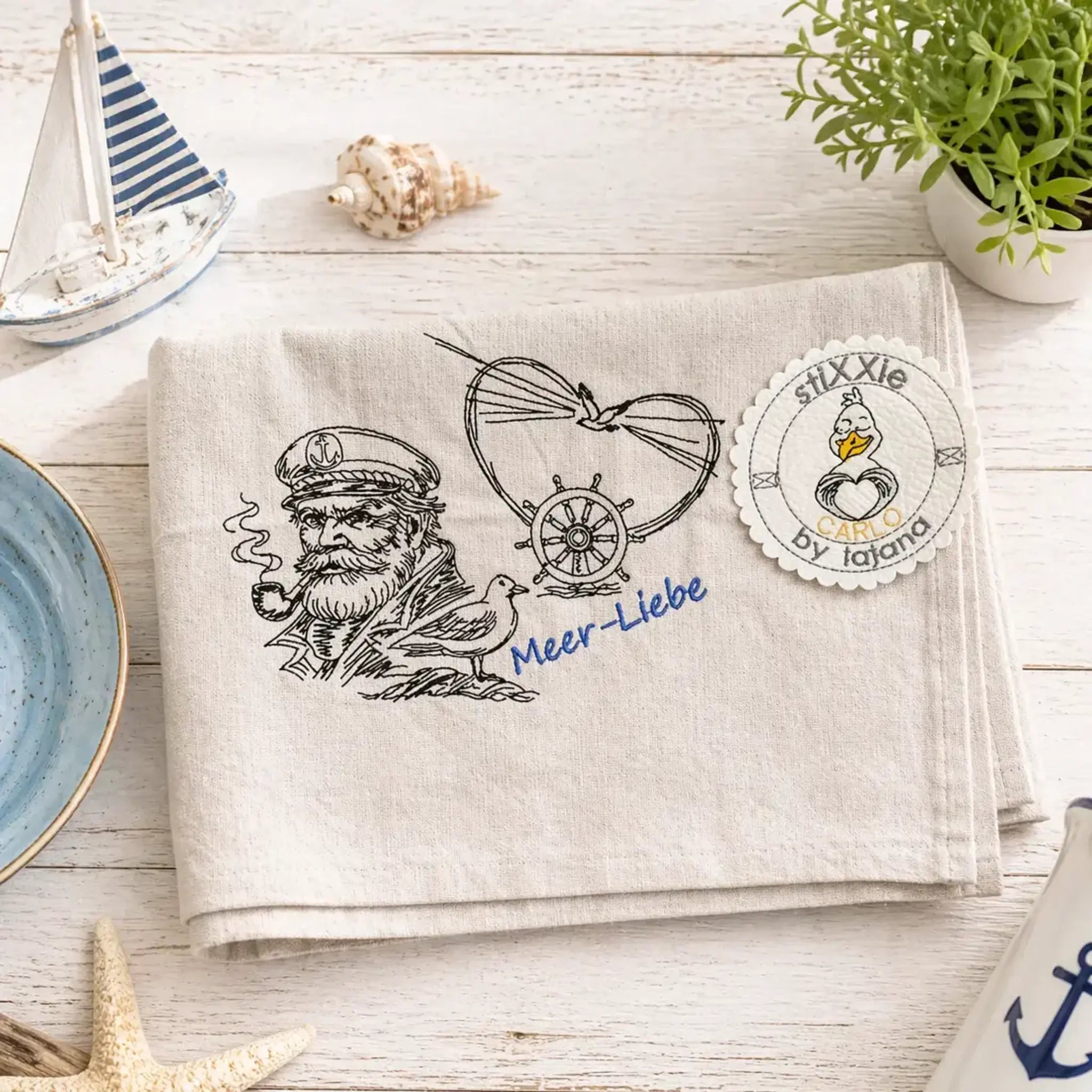 Stickdatei Meer-Liebe