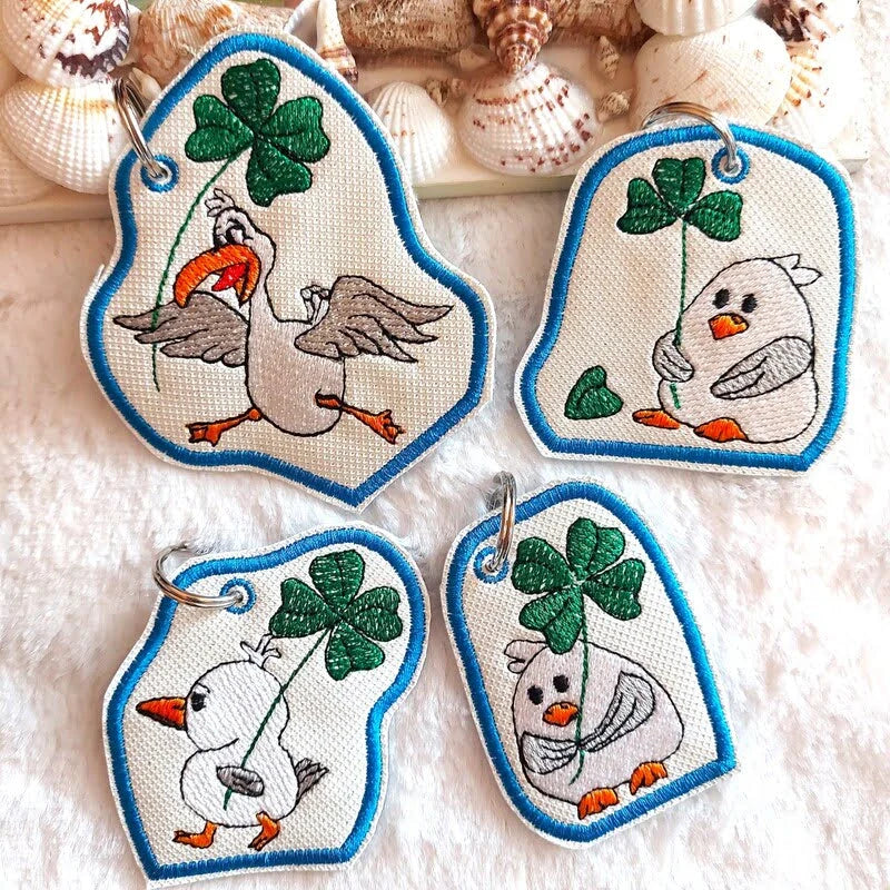 ITH Stickdatei Möwe Carlo im Glück