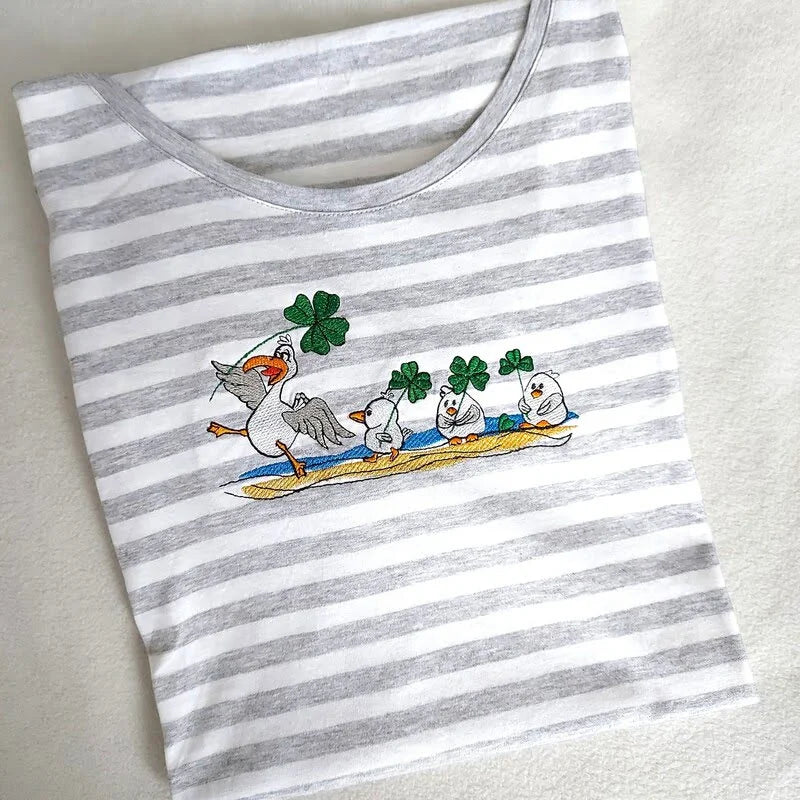 ITH Stickdatei Möwe Carlo im Glück