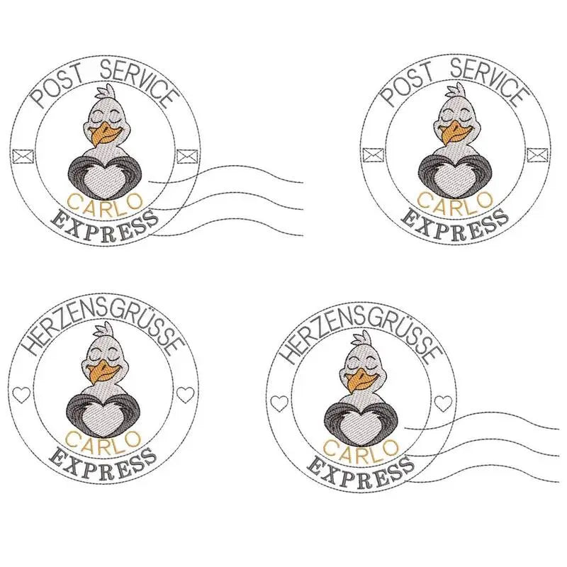 Stickdatei Carlo Herzensgruß Stempel