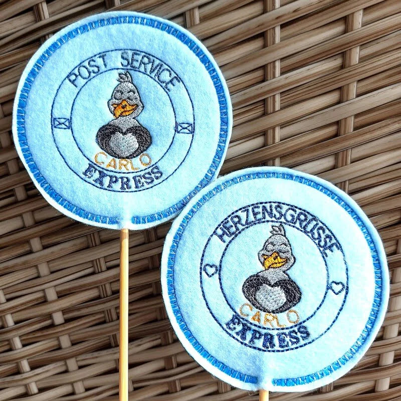 Stickdatei Carlo Herzensgruß Stempel