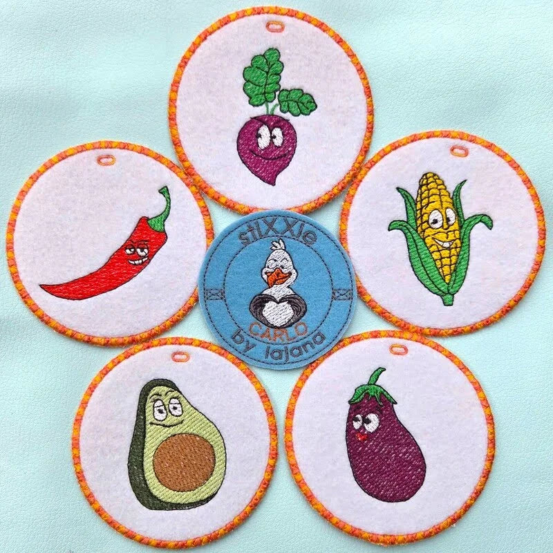 Stickdatei Motivations-Gemüse