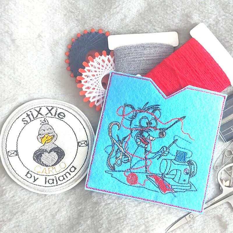 Stickdatei Pech-Ratte