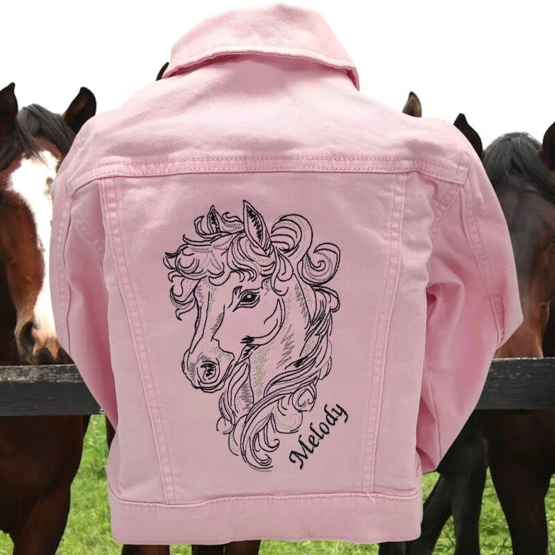 Stickdatei Pferdekopf Fantasie