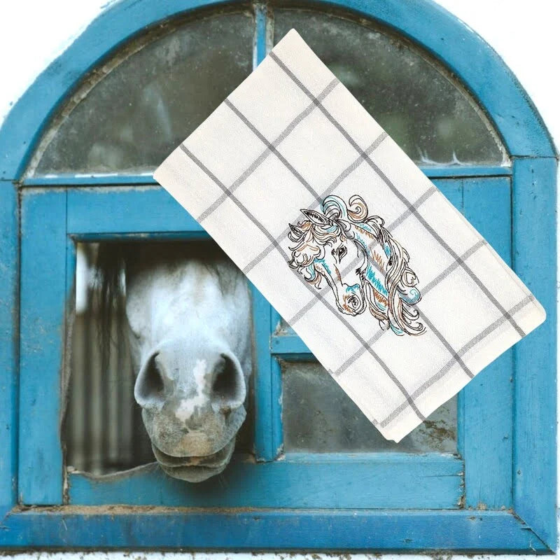 Stickdatei Pferdekopf Fantasie