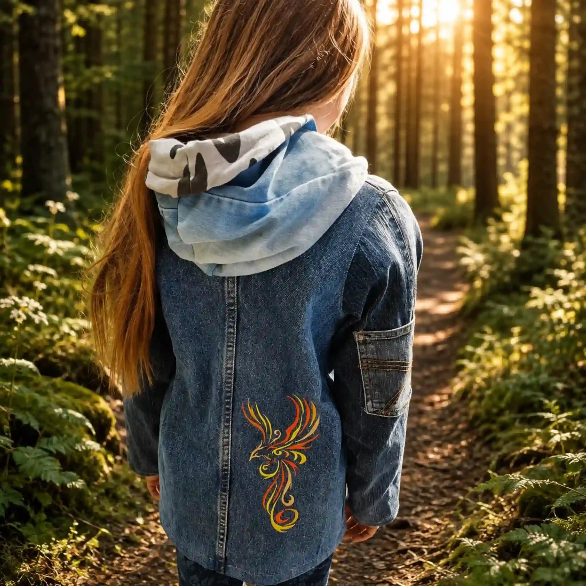 Stickdatei Phoenix Cyrill Tribal – Majestätischer Feuervogel