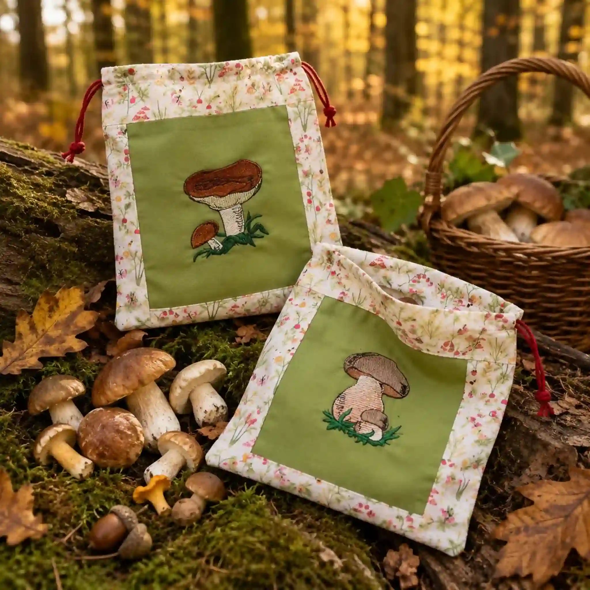 Stickdatei Pilze – Color & Scribble 10x10 cm