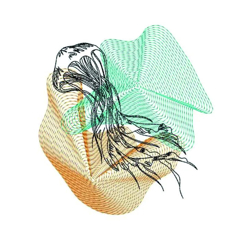 Stickdatei Qualle Vintage von stiXXie by lajana