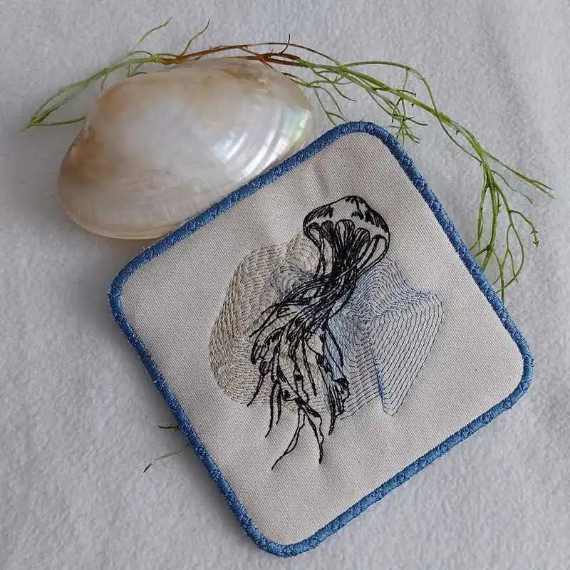 Stickdatei Qualle Vintage von stiXXie by lajana