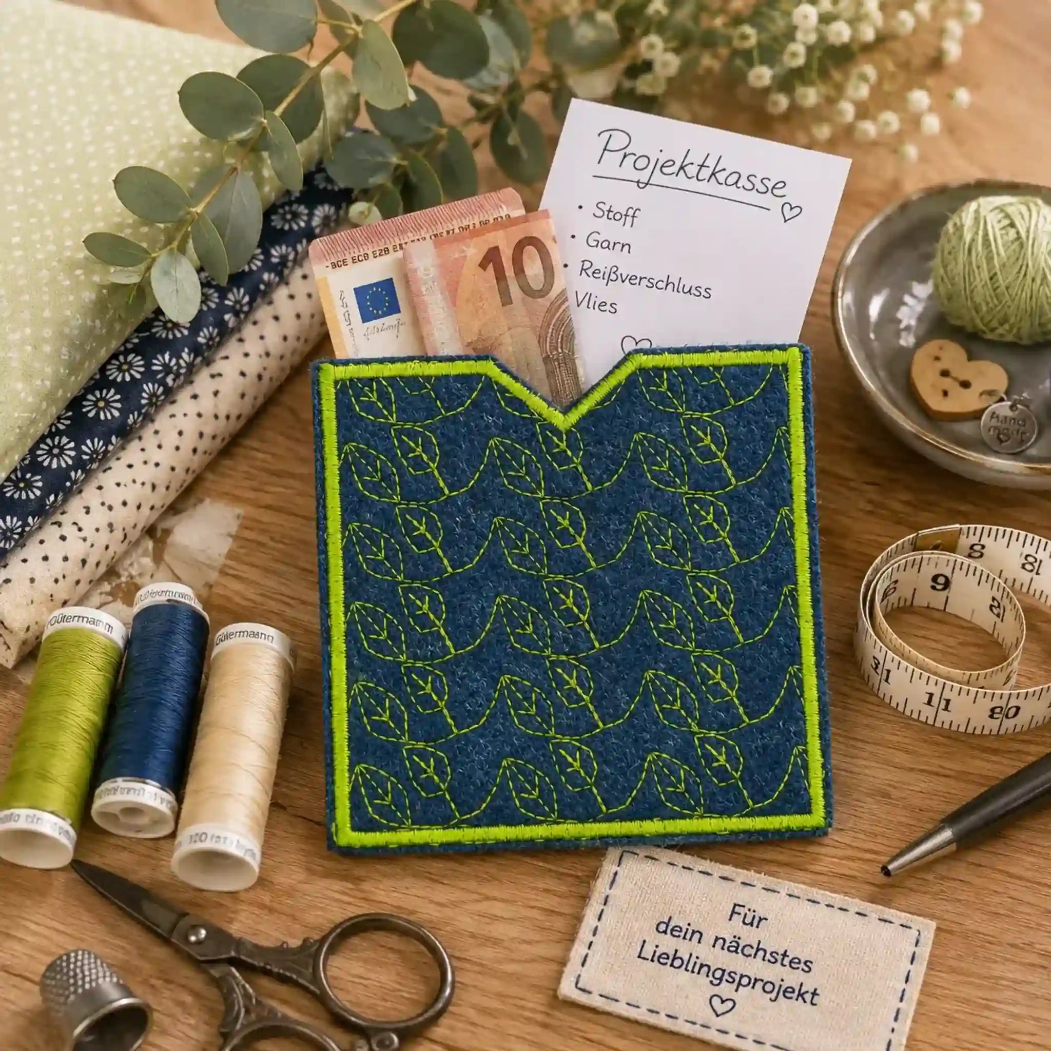 Stickdatei Quilts - 7 Motive plus 1 Blanko