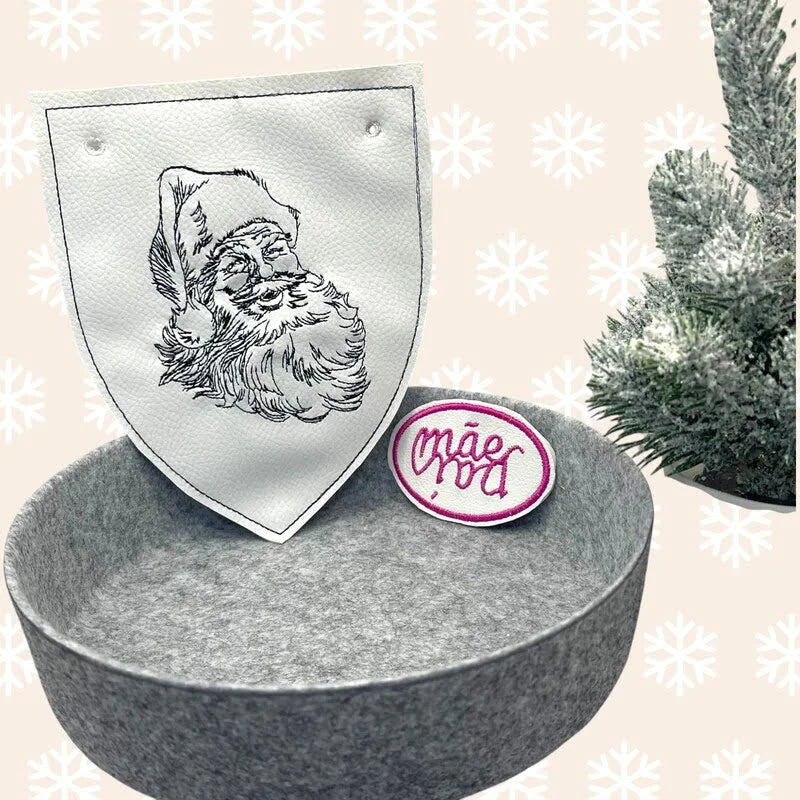 Stickdatei Santa Claus mit Schriftzügen von stiXXie by lajana