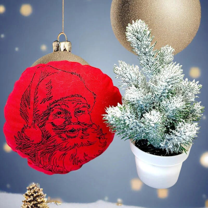 Stickdatei Santa Claus mit Schriftzügen von stiXXie by lajana