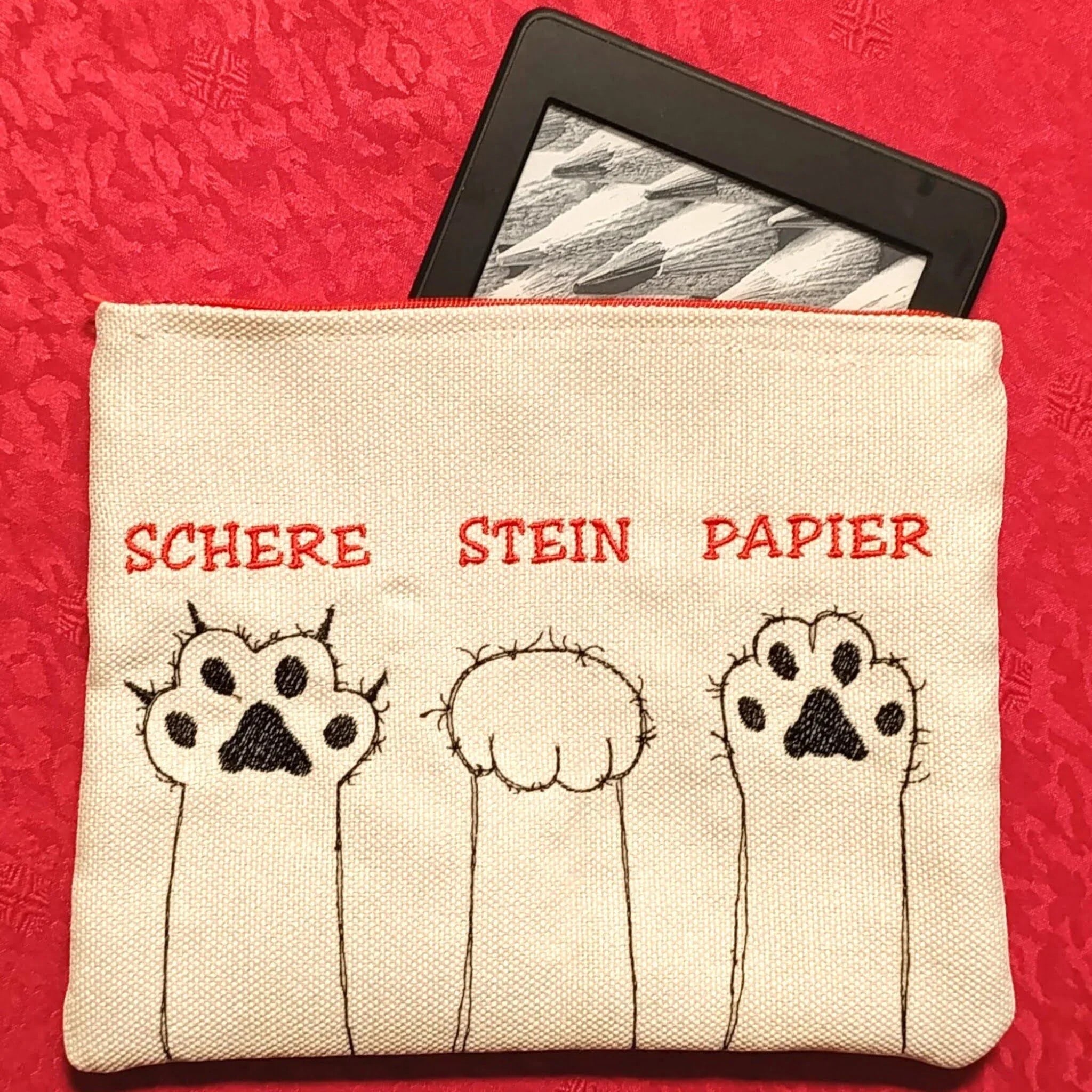 Stickdatei Schere Stein Papier