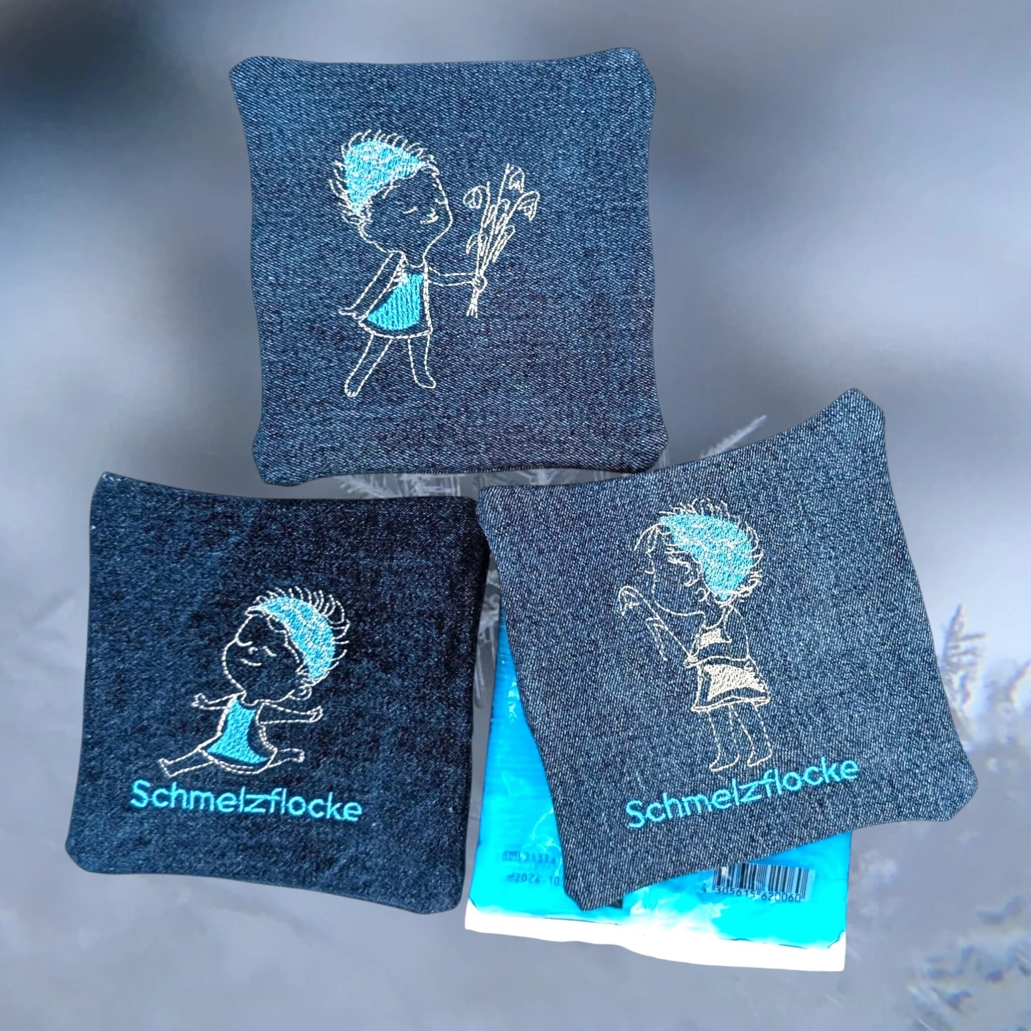 ITH Stickdatei Schneeflocken