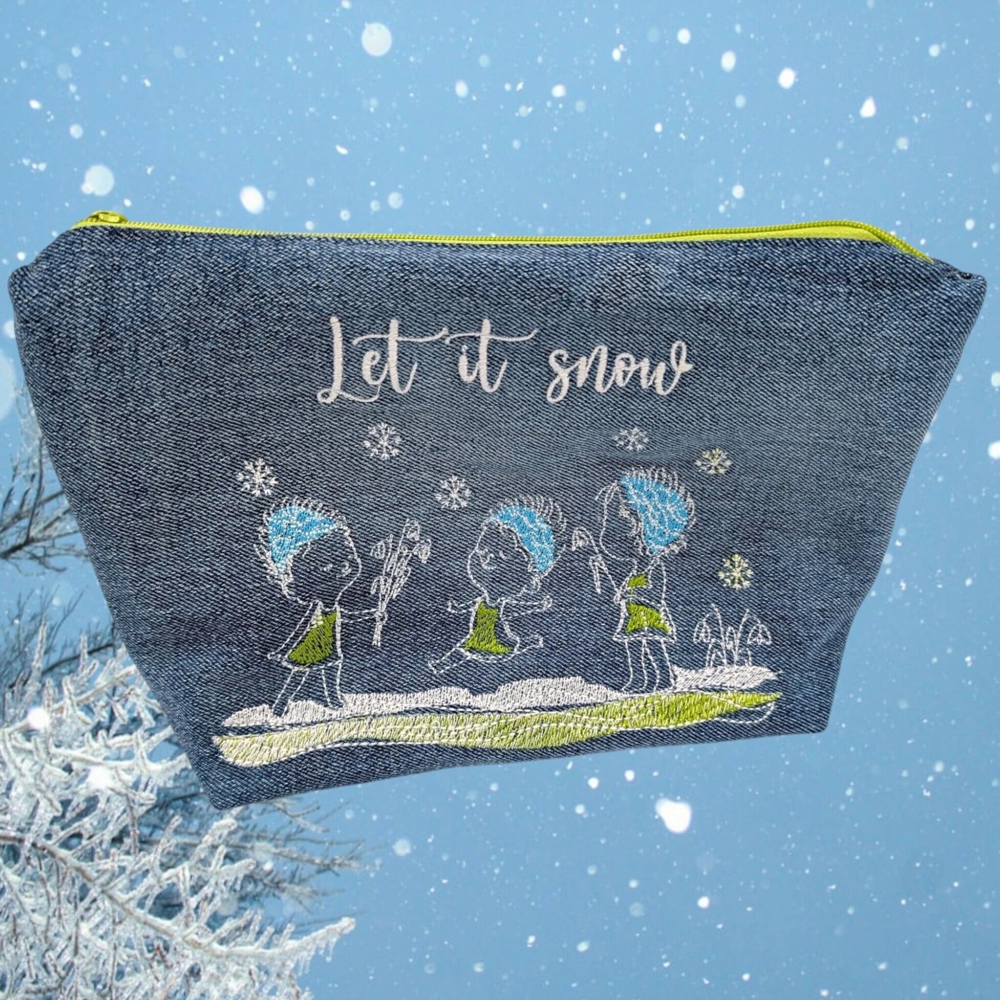 ITH Stickdatei Schneeflocken