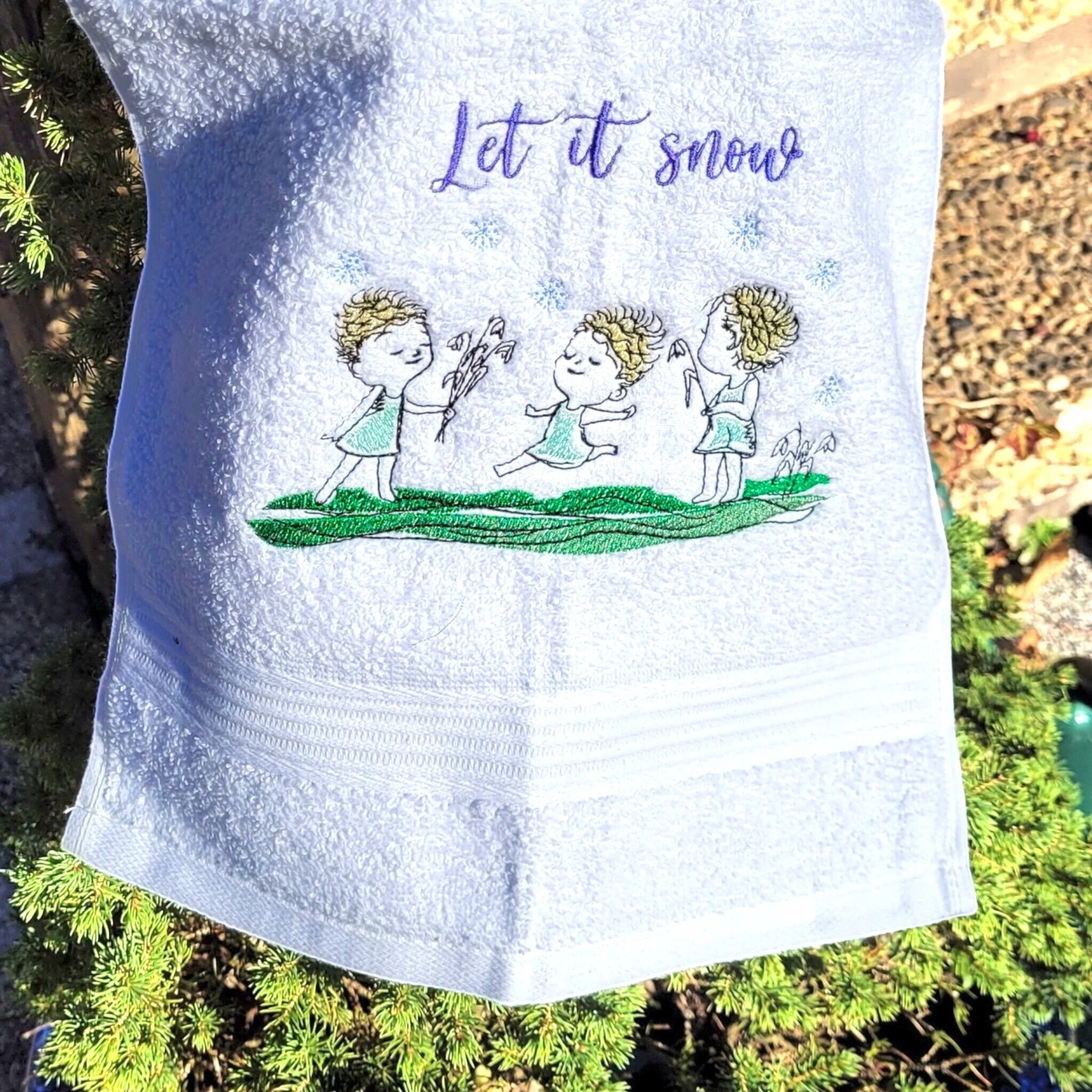 ITH Stickdatei Schneeflocken