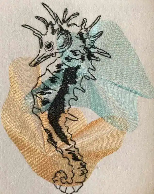 Stickdatei Seepferd Vintage von stiXXie by lajana