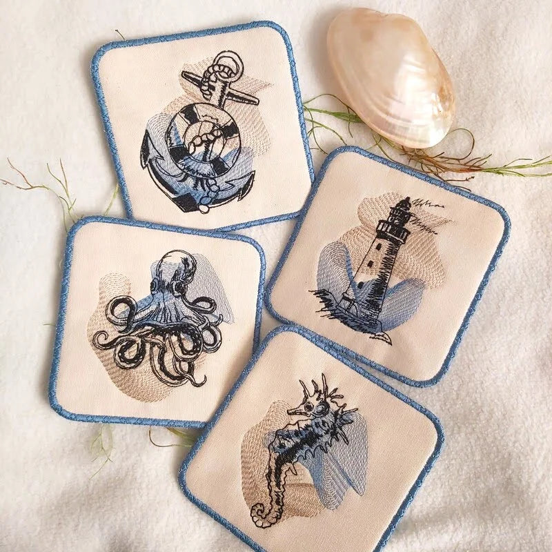 Stickdatei Seepferd Vintage von stiXXie by lajana