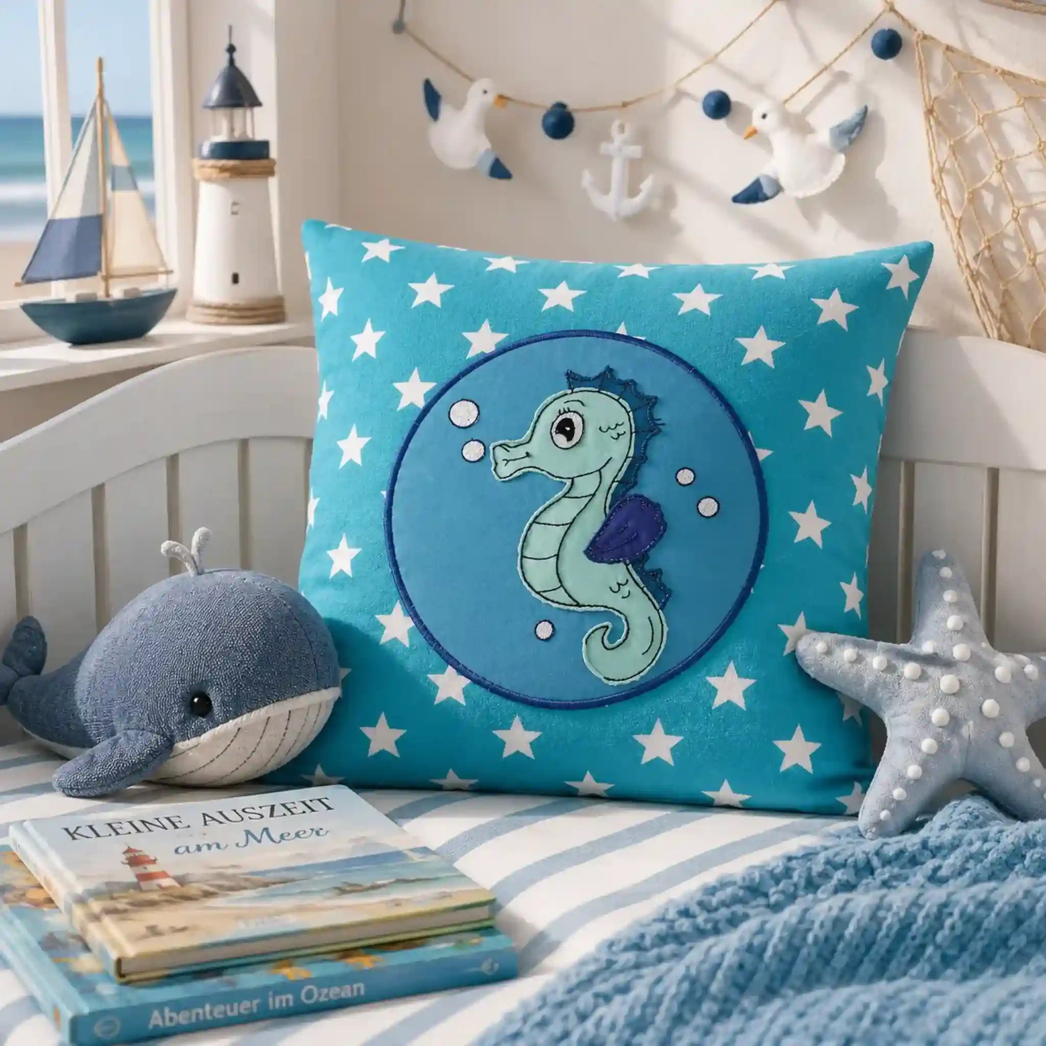 Stickdatei Seepferdchen Set