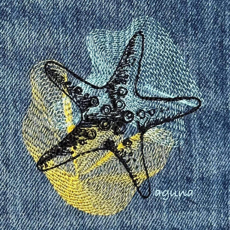 Stickdatei Seestern Vintage von stiXXie by lajana