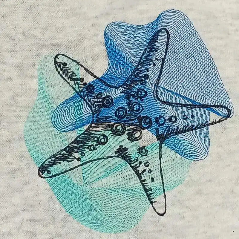 Stickdatei Seestern Vintage von stiXXie by lajana