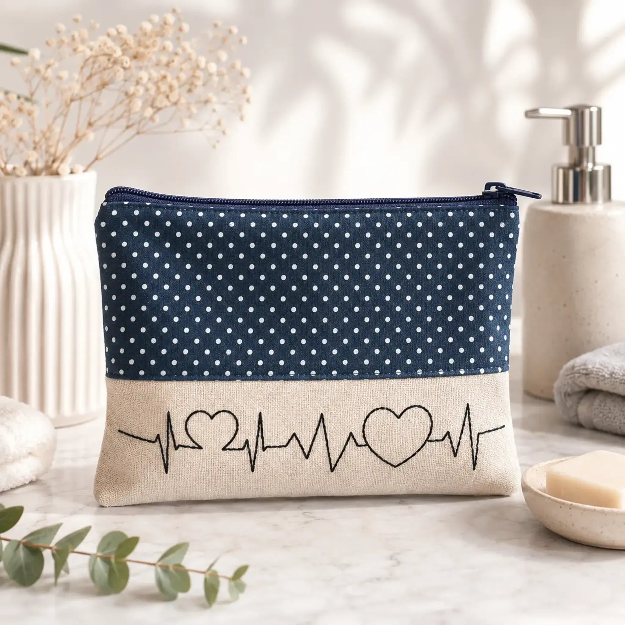 Stickdatei EKG Linien Set