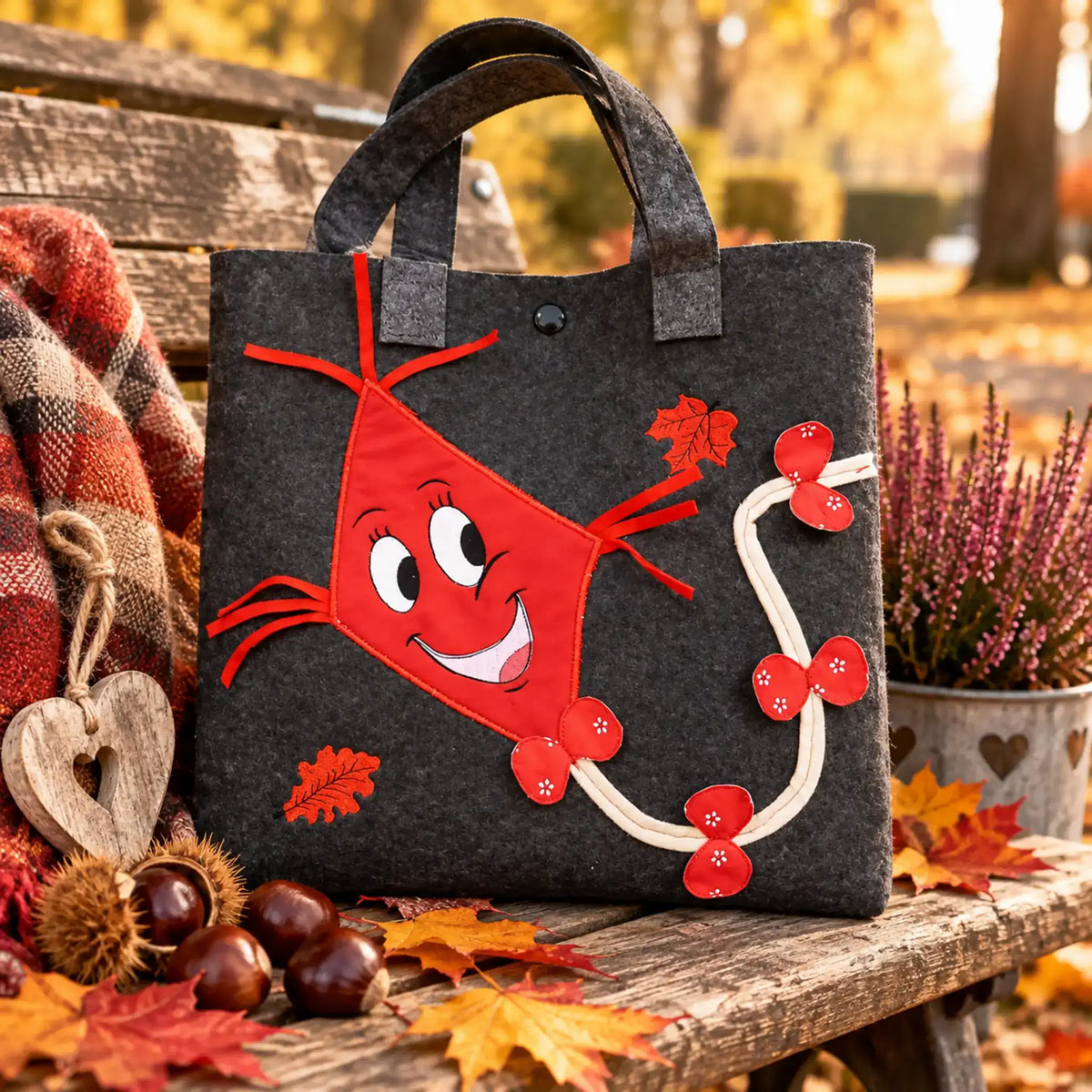 ITH Stickdatei Set Herbstdrachen - ITH, Applikation, Doodlestick