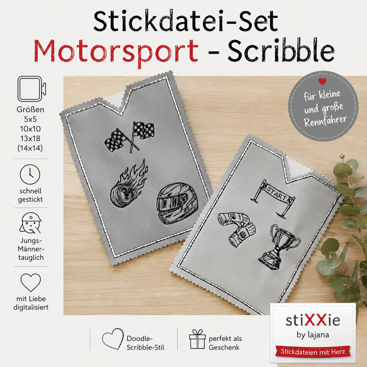Stickdatei Motorsport