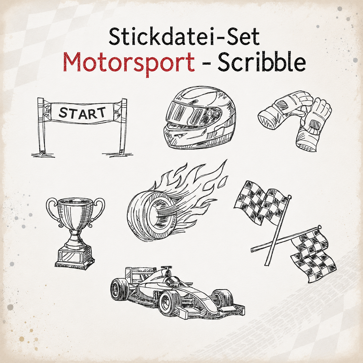 Stickdatei Motorsport