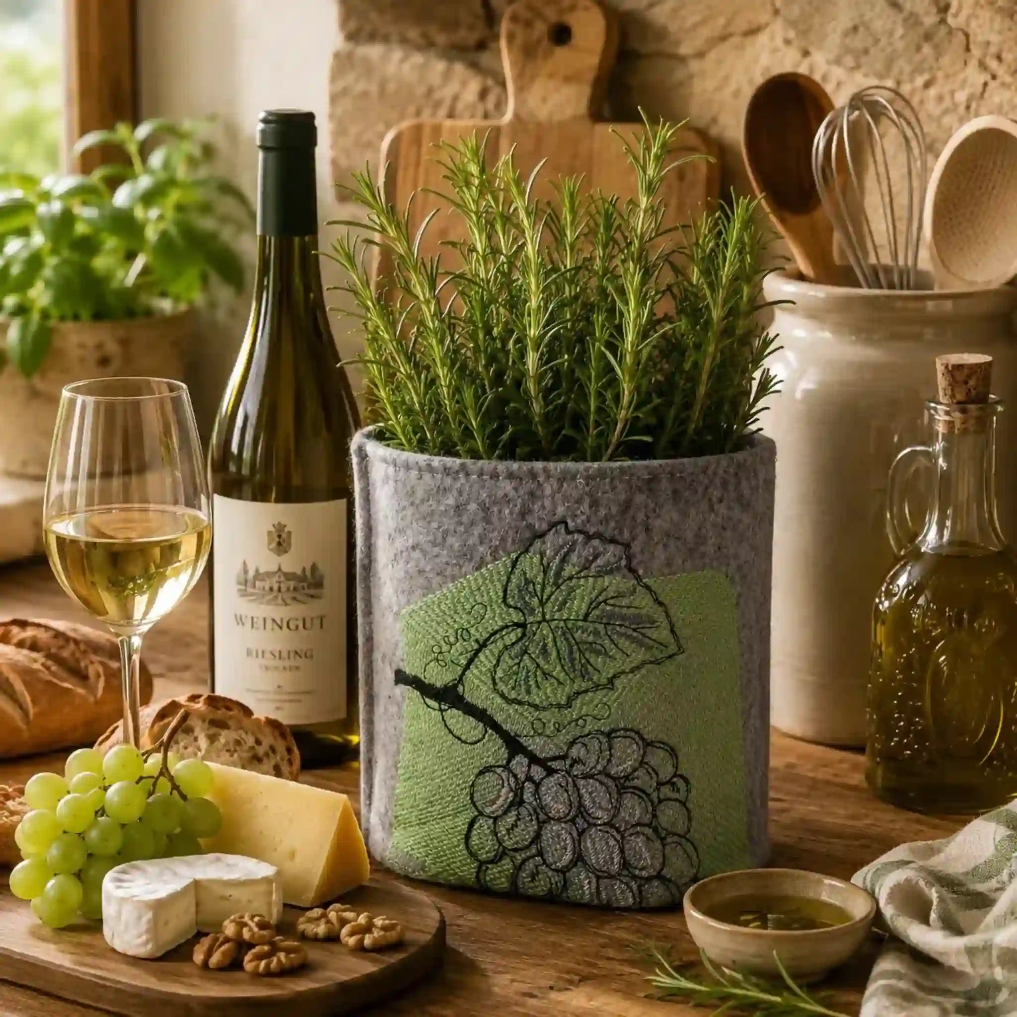 Stickdatei Serie Set WeinLaub