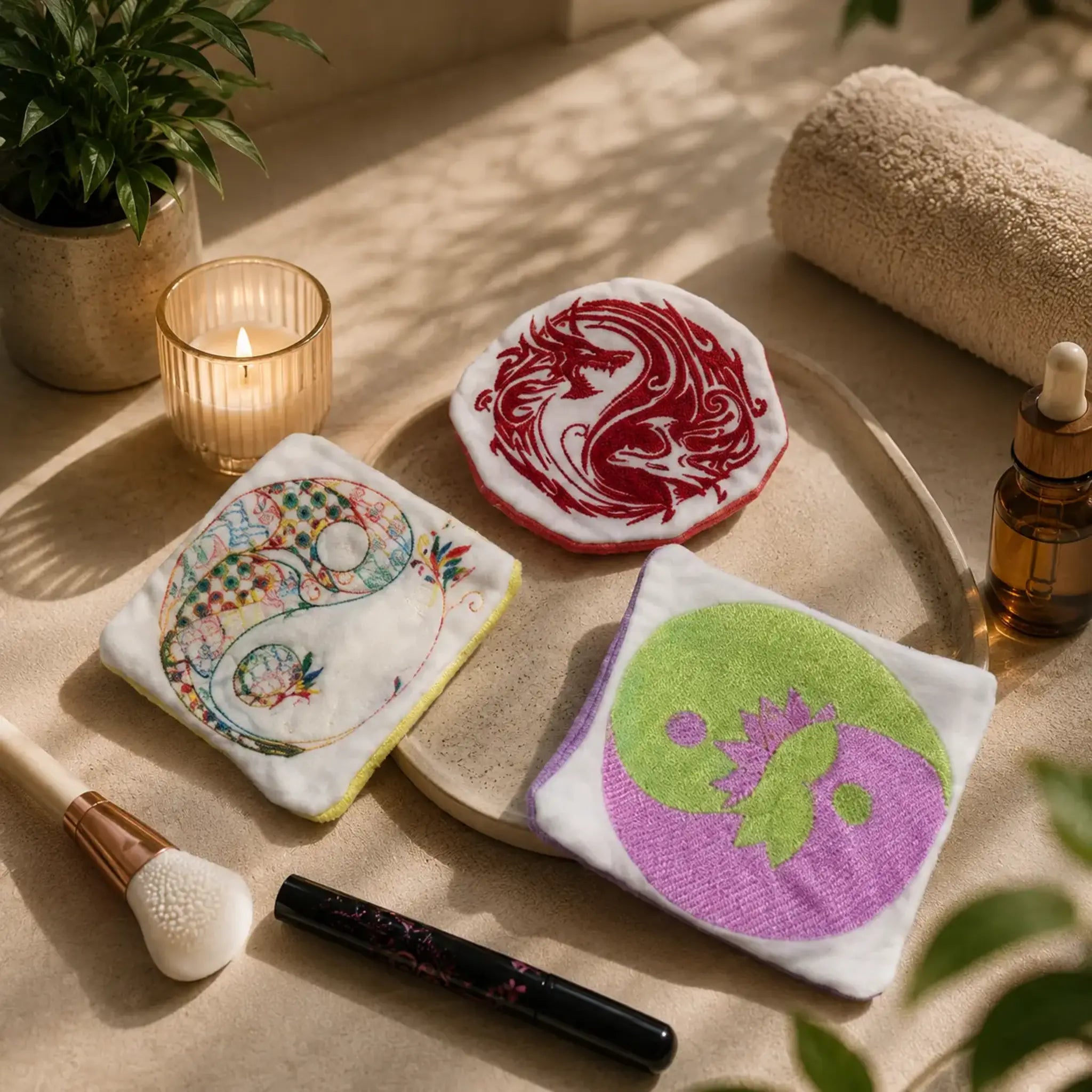 Yin Yang Stickdatei Set – 3 Motive in 10x10 & 13x18 cm