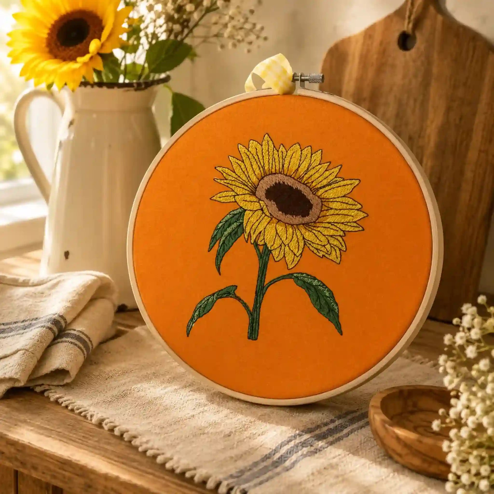 Stickdatei Blumen Sonnenblumen
