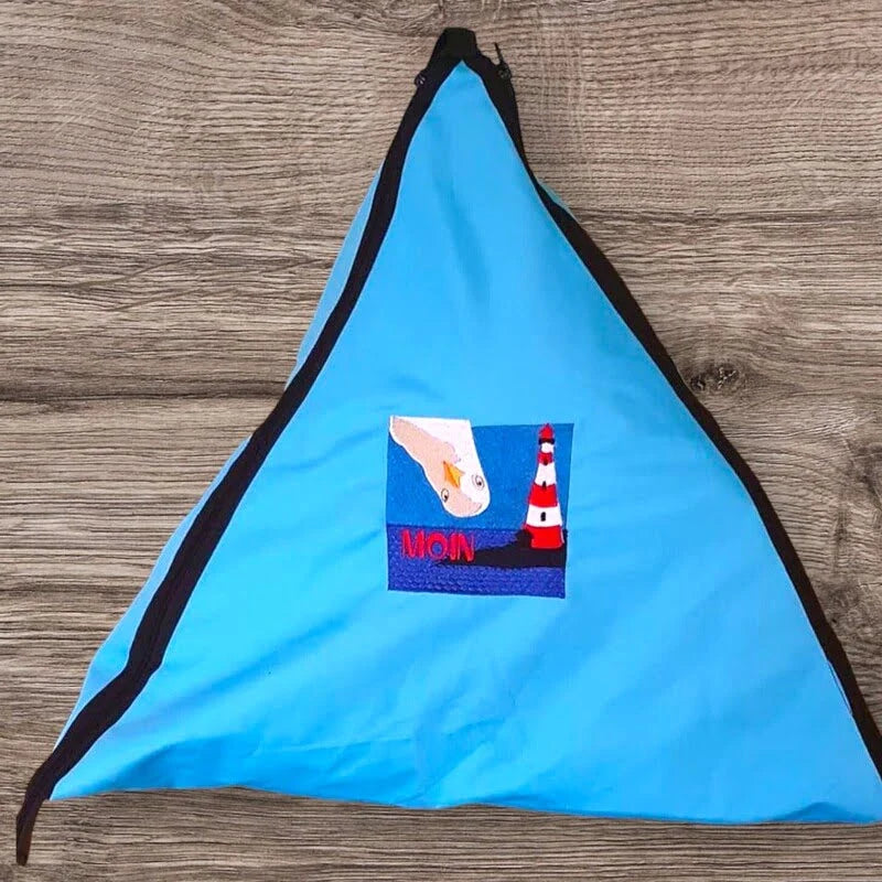 Stickdatei Spruch Moin mit Möwe von stiXXie by lajana