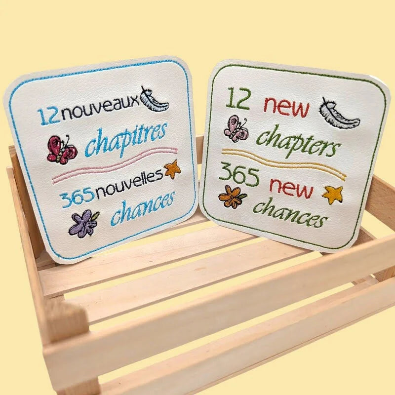 Stickdatei Spruch Neue Chancen